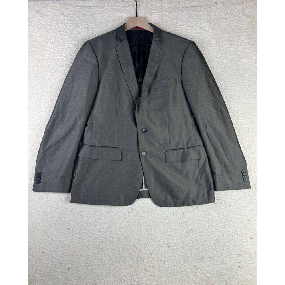 John Varvatos Blazer Mens 40R Gray 2 Button Suit Jacket Sport Coat